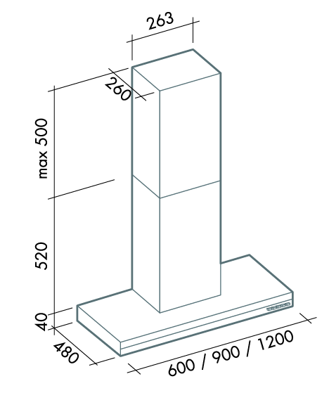 Схема с размерами