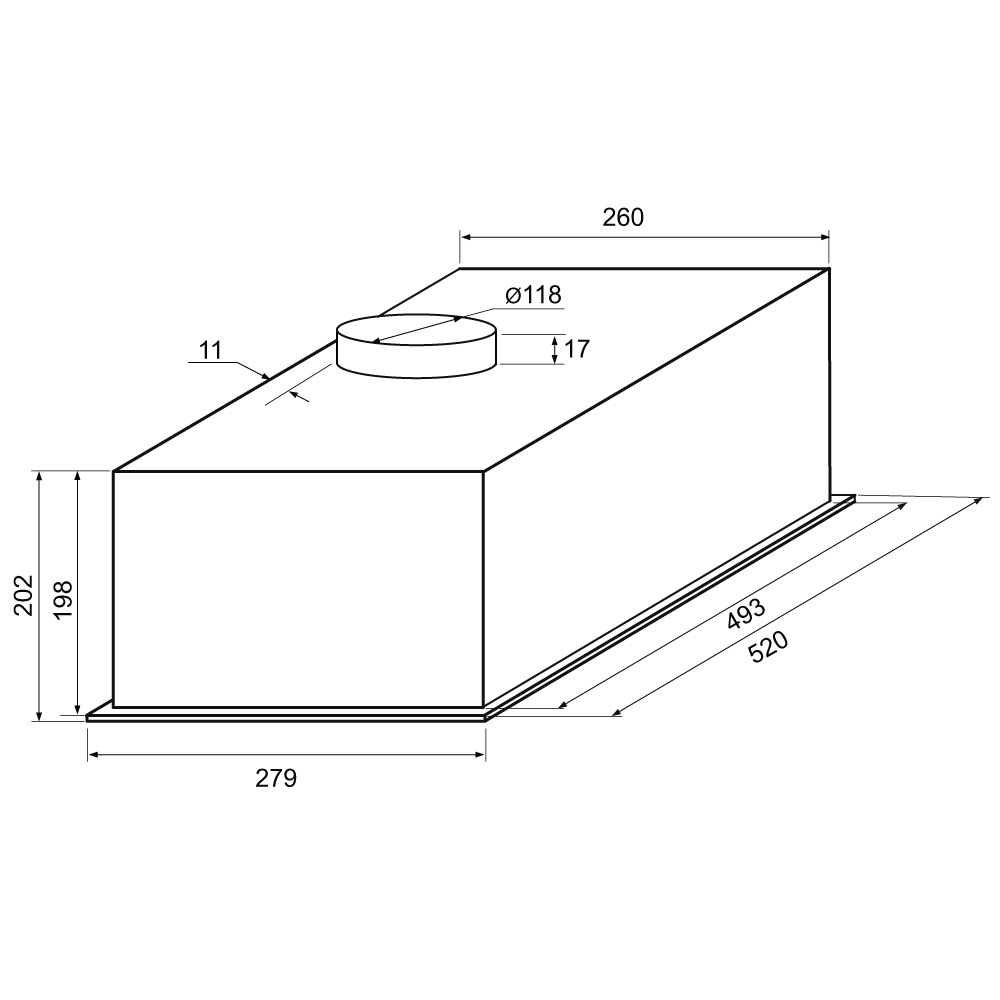 Схема с размерами