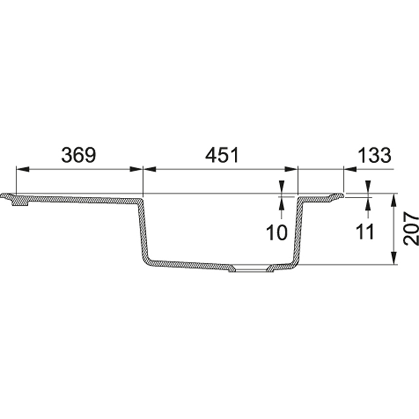 Схема с размерами сбоку