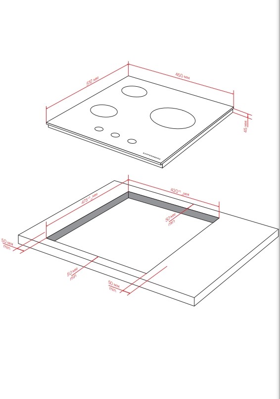 Схема с размерами