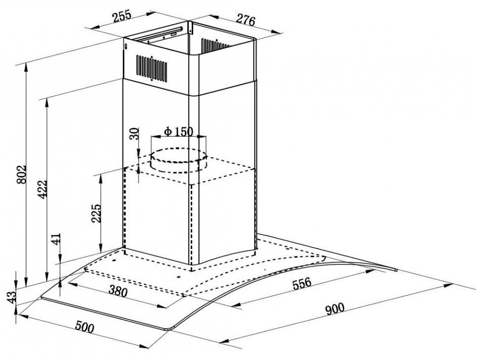 Схема с размерами