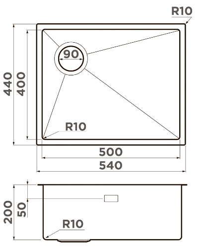 Схема с размерами