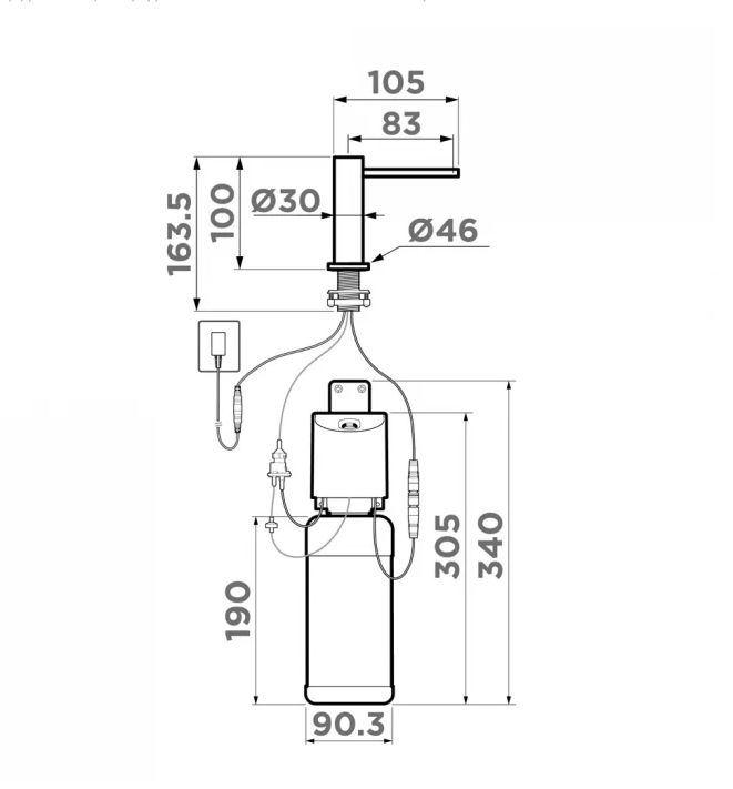Схема с размерами