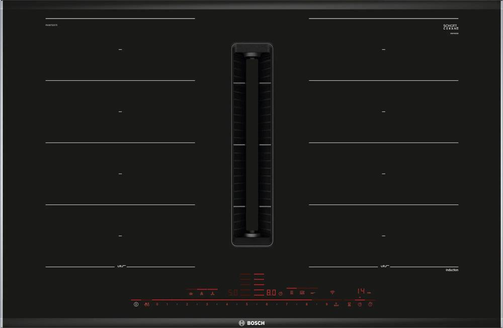 Индукционная варочная панель с вытяжкой Bosch PXX875D57E Индукционная варочная панель с вытяжкой Bosch PXX875D57E