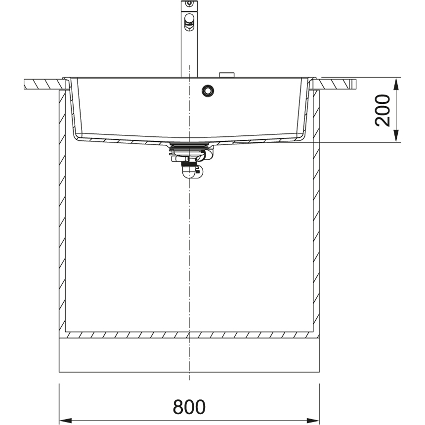 Схема с размерами (вид сбоку)