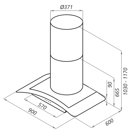 Схема с размерами