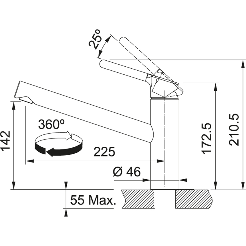 Схема с размерами