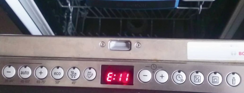 Ошибка Е11 в посудомоечной машине Bosch. Ошибка Е11 в посудомоечной машине Bosch.