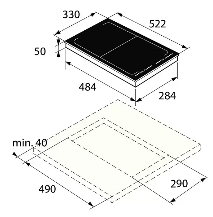 Размеры варочных панелей Asko Размеры варочных панелей Asko