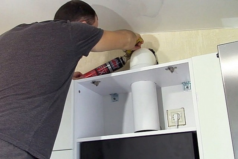 Как установить вытяжку 