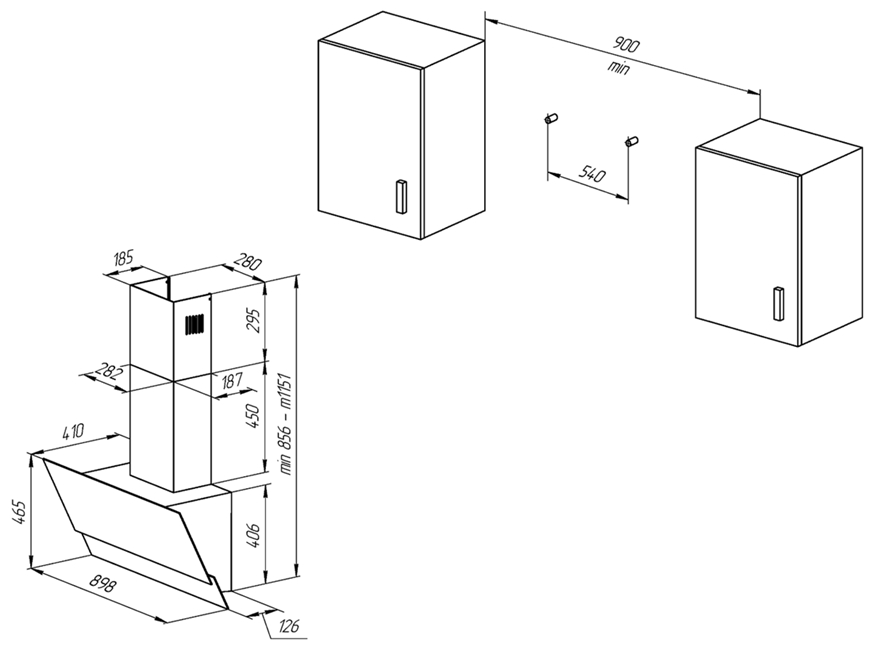 Как установить вытяжку Graude Как установить вытяжку Graude