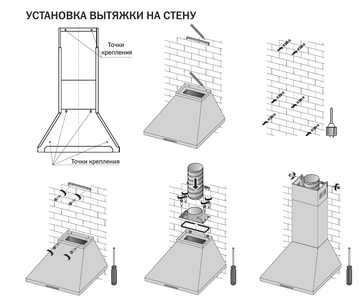 Как установить вытяжку Faber Как установить вытяжку Faber
