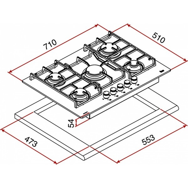 размеры варочная панель 5 конфорок 71 см ширина размеры варочная панель 5 конфорок 71 см ширина