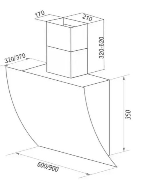 Вытяжка Maunfeld SKY STAR PUSH 60 WHITE (preview 4)