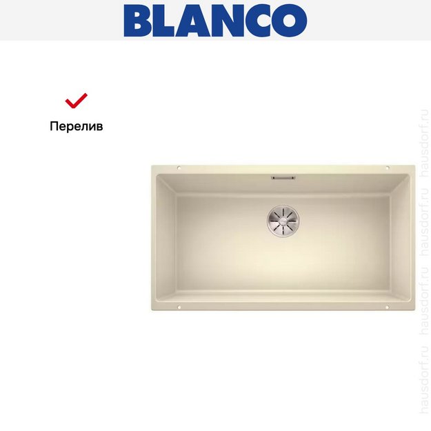 Мойка Blanco SUBLINE 800-U отводная арматура InFino® жасмин (фото 8) Мойка Blanco SUBLINE 800-U отводная арматура InFino® жасмин (preview 8)