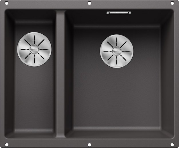 Мойка BLANCO SUBLINE 340/160-U Silgranit темная скала, чаша справа (фото 1) Мойка BLANCO SUBLINE 340/160-U Silgranit темная скала, чаша справа (preview 1)