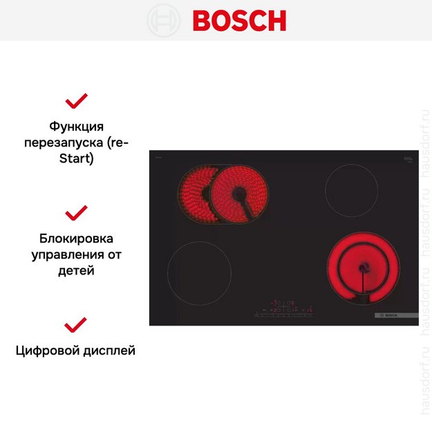 Электрическая варочная панель Bosch PKN811FP2E (preview 4)