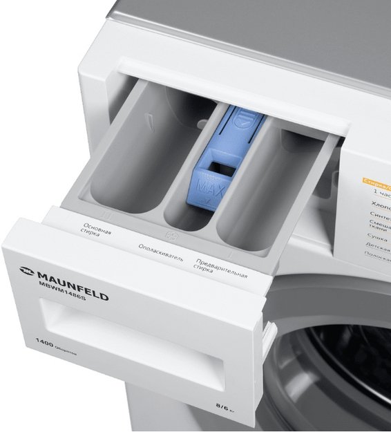Встраиваемая стиральная машина с сушкой Maunfeld MBWM1486STWH (preview 11)