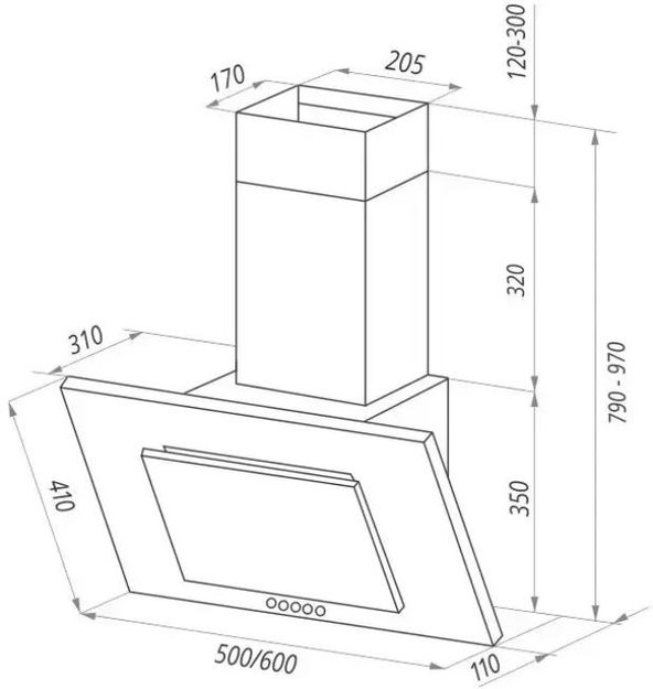 Кухонная вытяжка MAUNFELD Tower C 60 белый (фото 12) Кухонная вытяжка MAUNFELD Tower C 60 белый (preview 12)