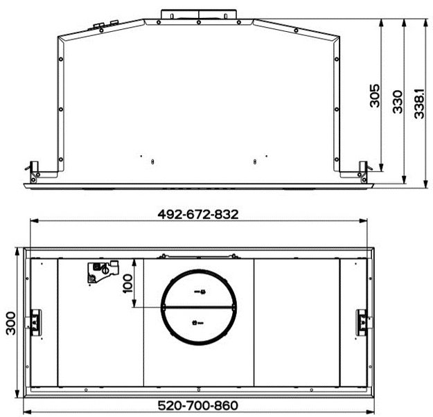 Встраиваемая вытяжка Faber INCA LUX EV8 X/WH A70 (фото 6) Встраиваемая вытяжка Faber INCA LUX EV8 X/WH A70 (preview 6)