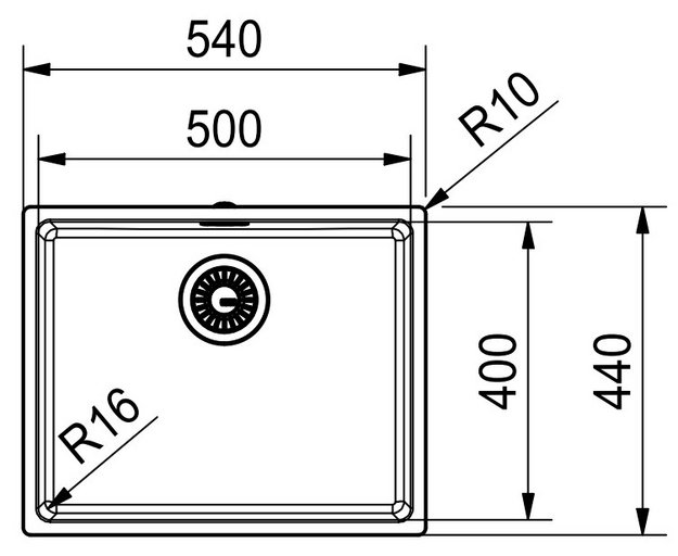 Мойка Franke FEX 210-50 сталь (фото 4) Мойка Franke FEX 210-50 сталь (preview 4)