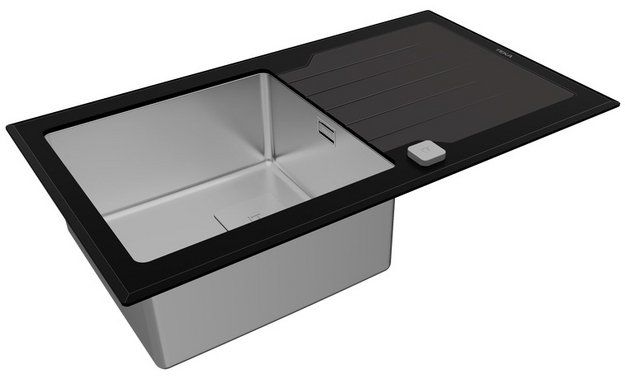 Врезная раковина Teka Diamond RS15 1B 1D 86 BLACK (preview 5)