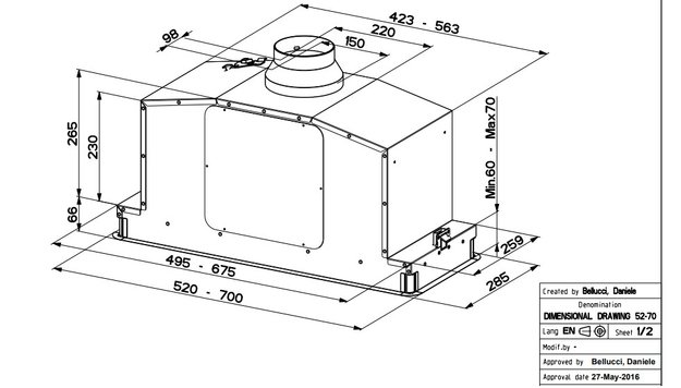 Встраиваемая вытяжка Faber IN-LIGHT EV8P WH MATT A70 (фото 6) Встраиваемая вытяжка Faber IN-LIGHT EV8P WH MATT A70 (preview 6)