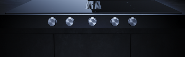 Индукционная варочная поверхность с вытяжкой Kuppersbusch с ручками из нержавеющей стали KMI 9850.1 SR-E Stainless steel (preview 4)