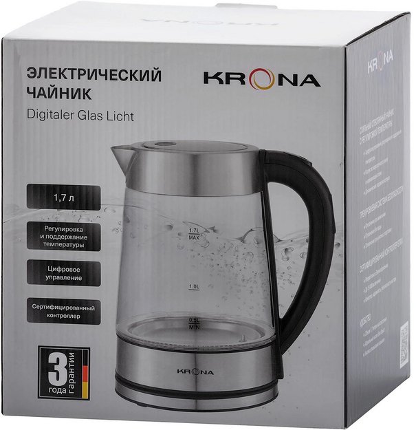 Чайник KRONA Digitaler Glas Licht КА-00008506 (preview 13)