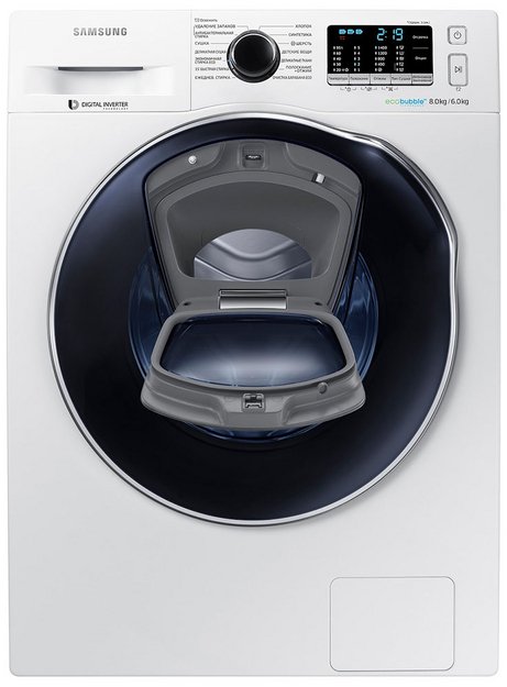 Стирально-сушильная машина Samsung WD 80 K 5410 OW/LP (preview 2)
