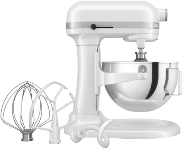 Миксер профессиональный KitchenAid Heavy Duty 5KSM55SXXEWH (фото 4) Миксер профессиональный KitchenAid Heavy Duty 5KSM55SXXEWH (preview 4)