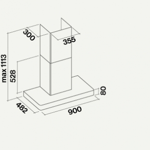 Вытяжка Falmec Stilo 90 inox wall (NRS) (preview 2)