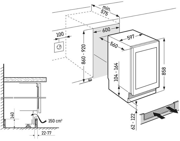 Встраиваемый винный шкаф Liebherr UWpri 3782 Vinidor Selection (фото 5) Встраиваемый винный шкаф Liebherr UWpri 3782 Vinidor Selection (preview 5)
