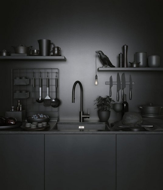 Смеситель Franke Eos Neo Pull Down черный матовый (preview 5)