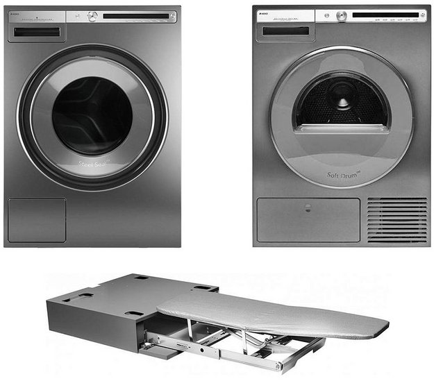 Asko Logic 8 (стиральная машина W4086C.T/3 + сушильная машина T408HD.T.P + гладильная доска HI1153T) (preview 1)