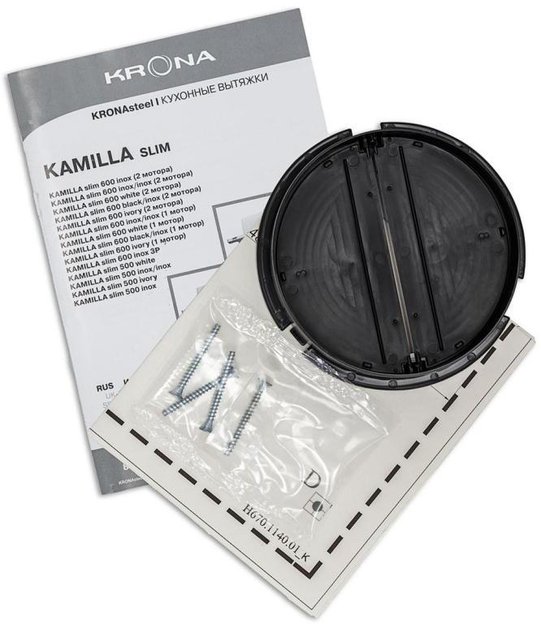 Вытяжка Krona Kamilla slim 600 white (2 мотора) (фото 13) Вытяжка Krona Kamilla slim 600 white (2 мотора) (preview 13)