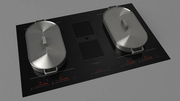 Варочная панель с встроенной вытяжкой Fulgor Milano FCLHD 8041 HID TS BK2 (preview 6)