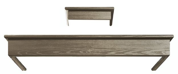 Деревянная рамка Smeg для вытяжки KCL900PO (дуб не окрашенный) (preview 1)