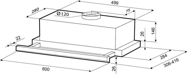 Вытяжка Krona Kamilla slim 600 white (2 мотора) (фото 14) Вытяжка Krona Kamilla slim 600 white (2 мотора) (preview 14)
