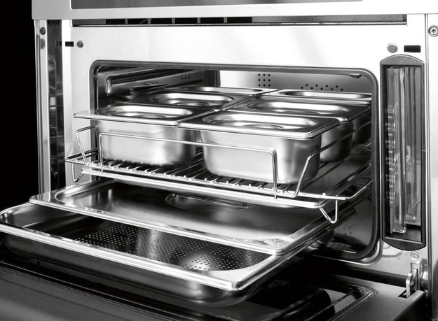 Встраиваемый комбинированный паровой шкаф Fulgor Milano LCSO 4511 TC BK (фото 2) Встраиваемый комбинированный паровой шкаф Fulgor Milano LCSO 4511 TC BK (preview 2)