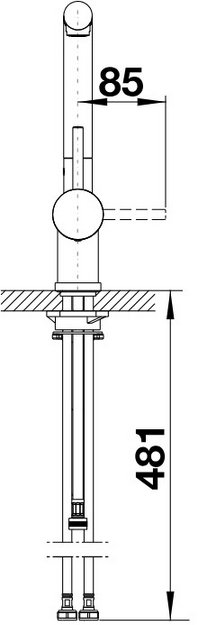 Смеситель Blanco LINUS-S 526148 Silgranit черный (preview 5)