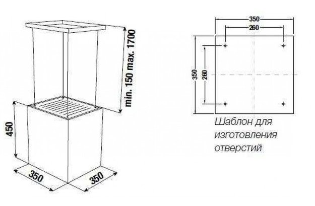 Островная вытяжка Kuppersbusch DI 3800.0 G серое стекло (preview 2)