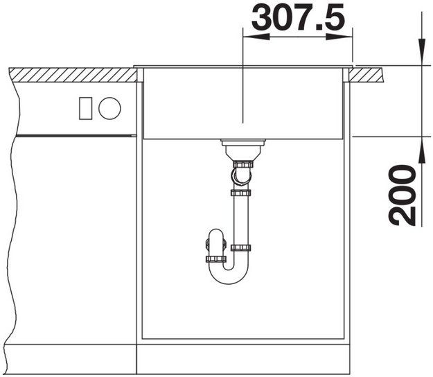 Мойка BLANCO NAYA 6 Silgranit темная скала (фото 7) Мойка BLANCO NAYA 6 Silgranit темная скала (preview 7)