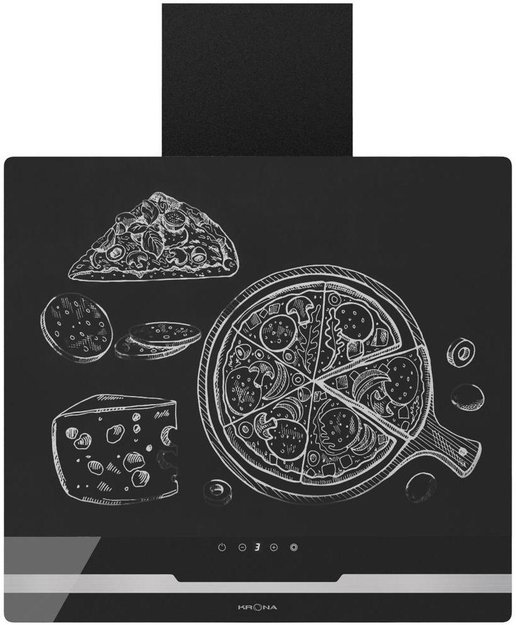 Вытяжка Krona DOMENIKA 600 BLACK/INOX S (preview 1)