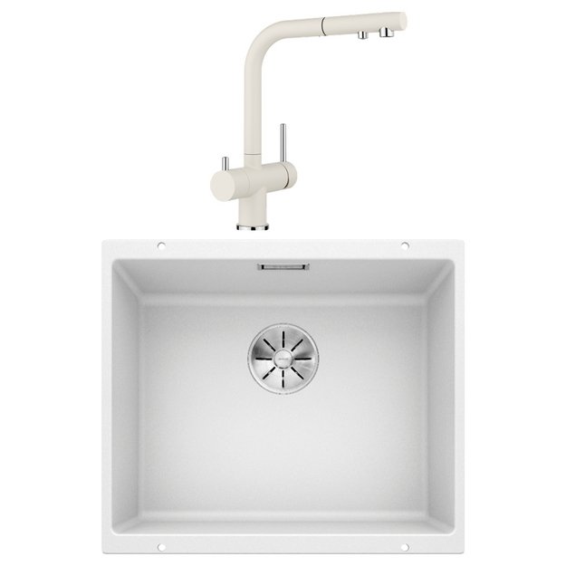 Blanco (мойка SUBLINE 500-U SILGRANIT + FONTAS-S II SILGRANIT белый) (preview 1)