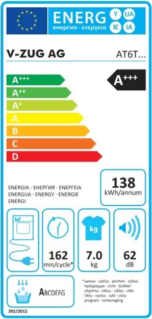Сушильная машина V-ZUG AdoraDry V6000 AT6TWHW re (фото 4) Сушильная машина V-ZUG AdoraDry V6000 AT6TWHW re (preview 4)