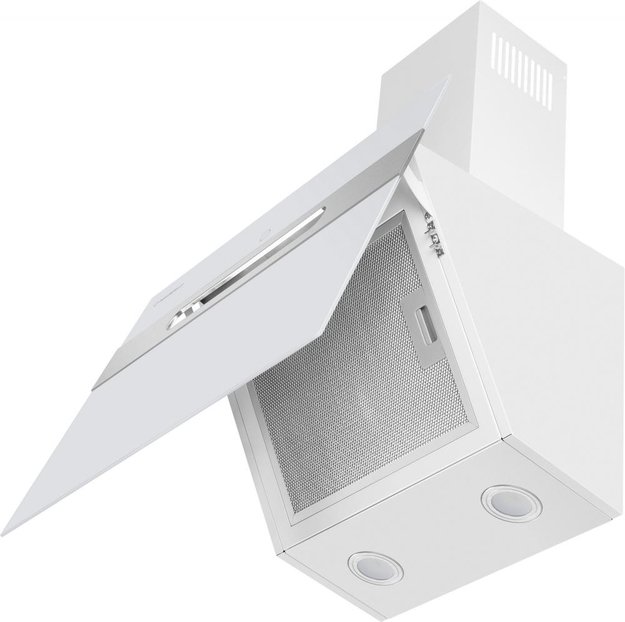 Кухонная вытяжка MAUNFELD Moon 60 белый\вставка сатин (preview 3)