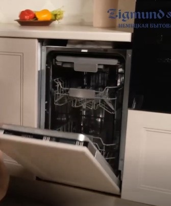 Встраиваемая посудомоечная машина Zigmund Shtain DW 309.4 (video 2)