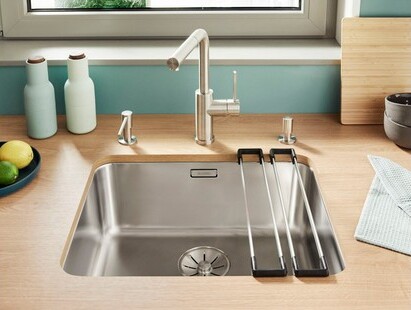 Мойка Blanco Solis 500-U нержавеющая сталь полированная клапан-автомат InFino 526122 (preview 5)