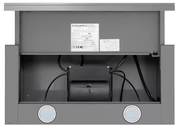 Встраиваемая вытяжка Maunfeld VSQ 60 нержавеющая сталь/белое стекло (preview 6)